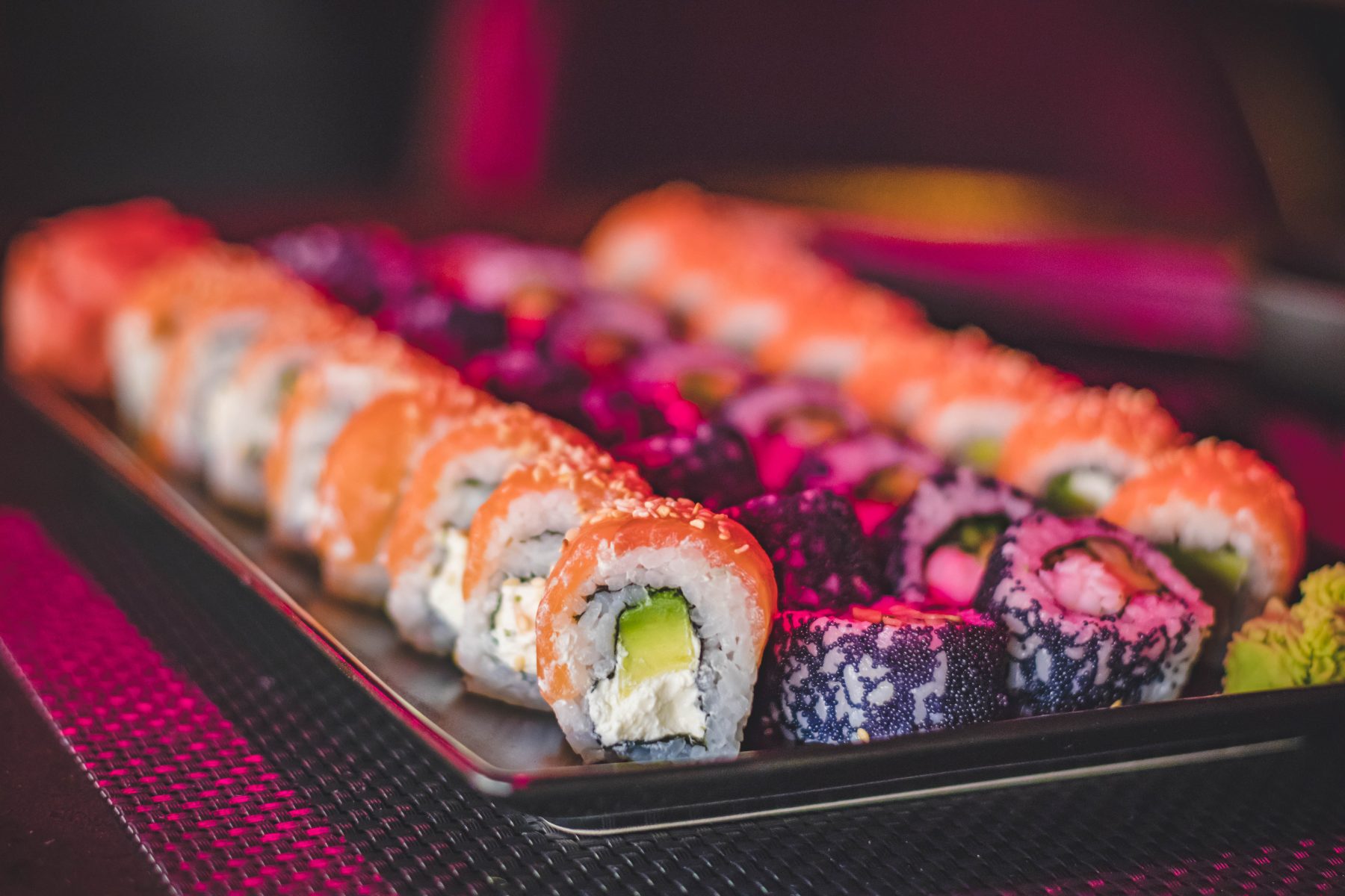 Rainbow Sushi Rolls