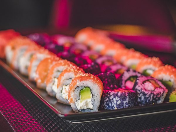Tuna Girl + Rainbow Sushi Rolls | Home Theatre Menu