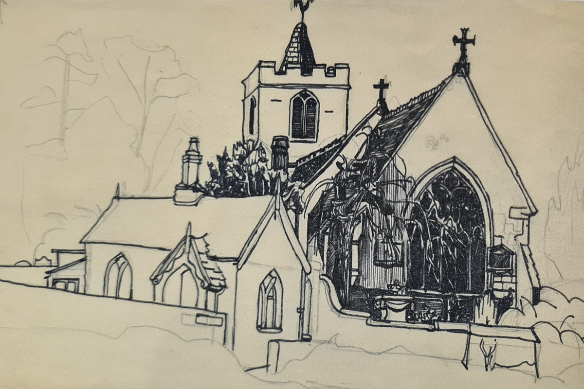Church and Chapel drawing by Plath