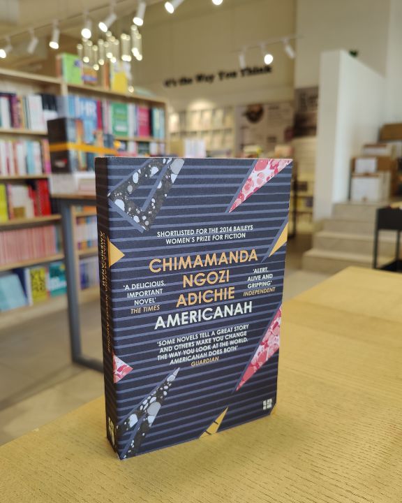 Americanah, written by Chimamanda Ngozi Adichie and narrated by Adjoa Andoh