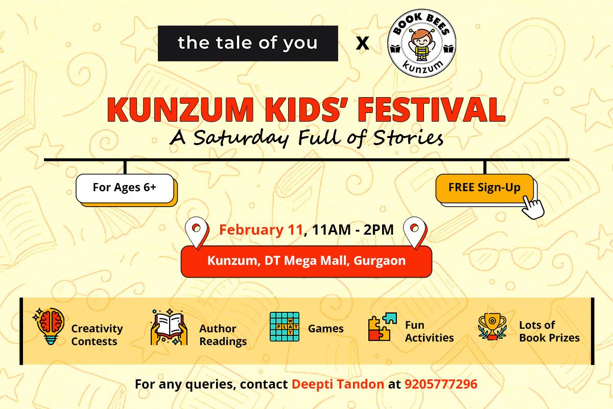 Kunzum Kids’ Festival: Book Readings by Authors, Creativity Contests, Story Workshop, Fun Games, Prizes and More!